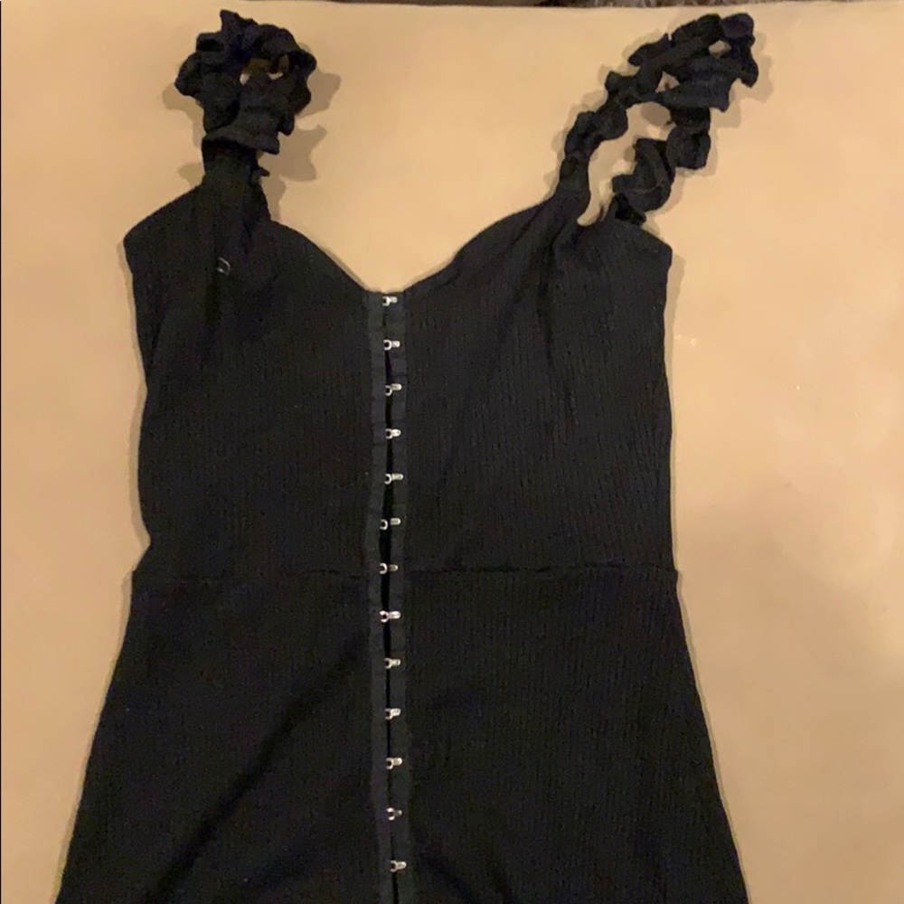Reformation rib mini dress